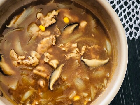 【毎日でも◎10分ランチカレー】干し椎茸と玉ねぎ